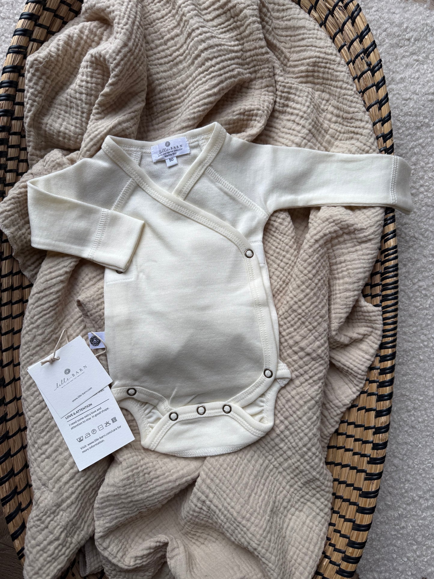 Overslagromper Lille Barn | 100% Merino wol | Naturel