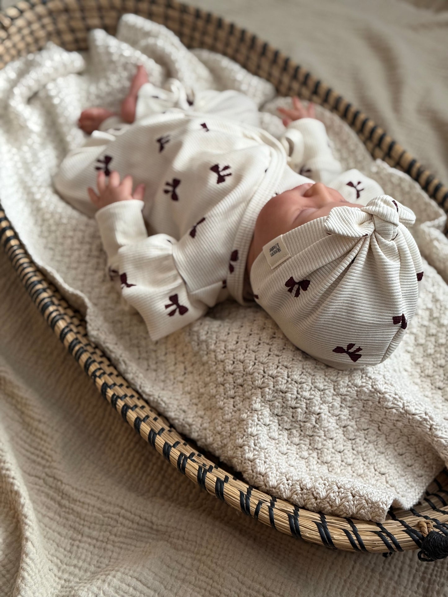 Turban mutsje | Strikjes