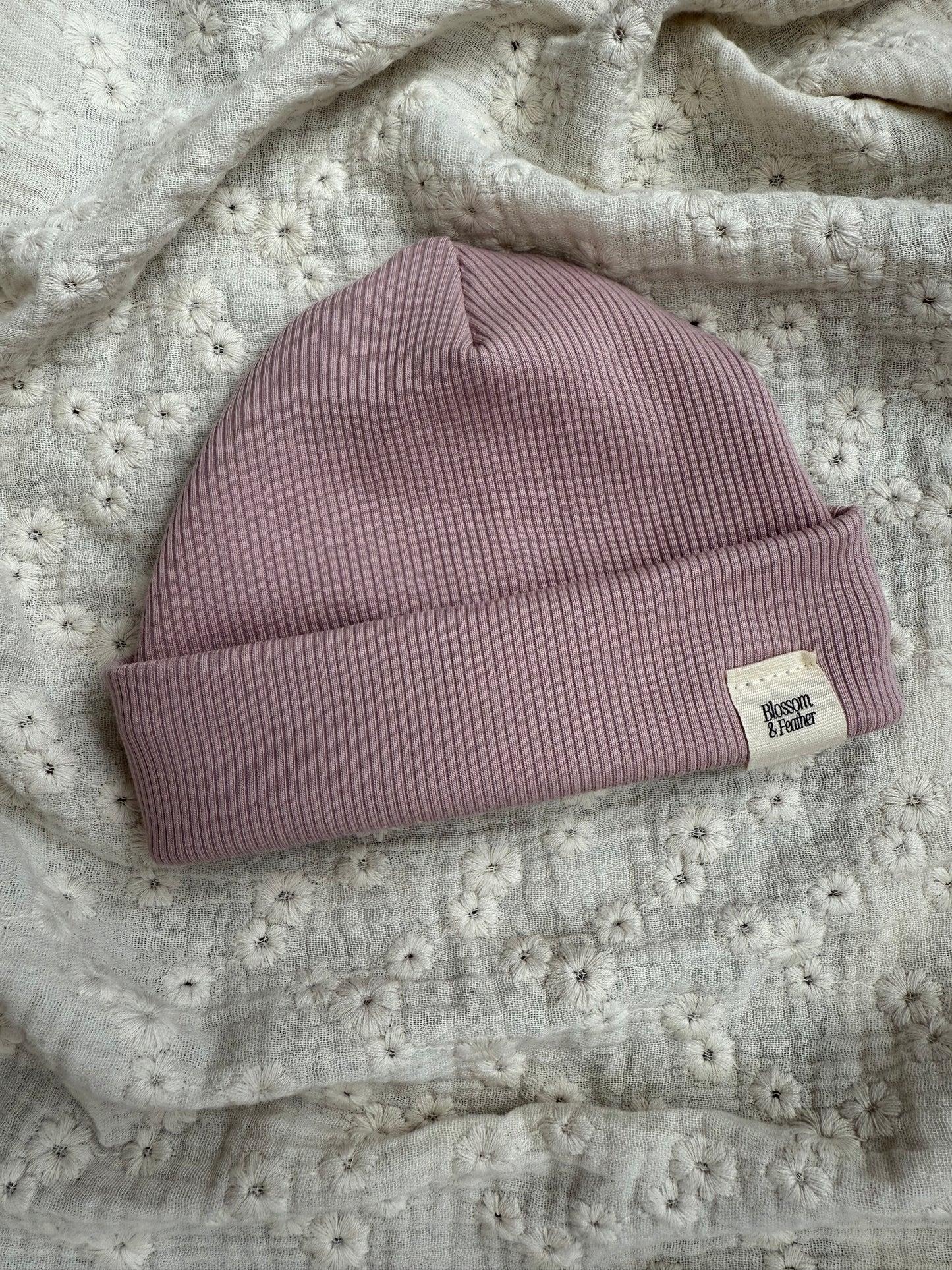 Beanie rib | Oud roze