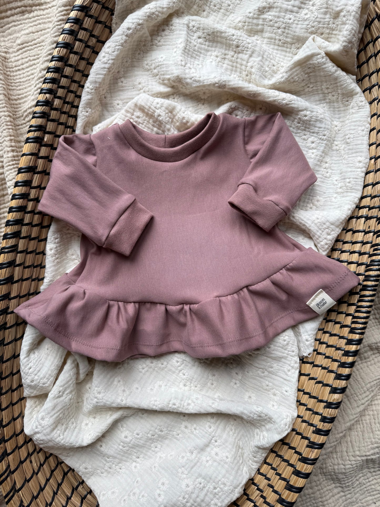 Peplum trui | Mauve