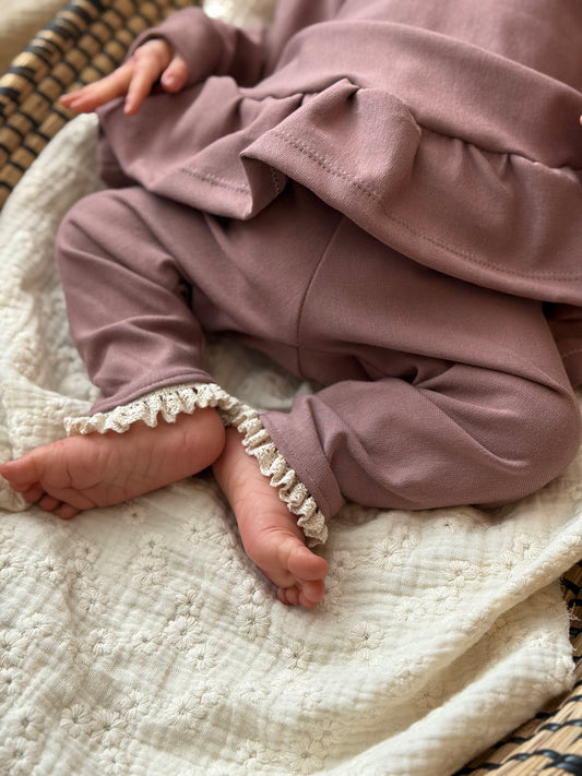 Broekje | Mauve | Kant
