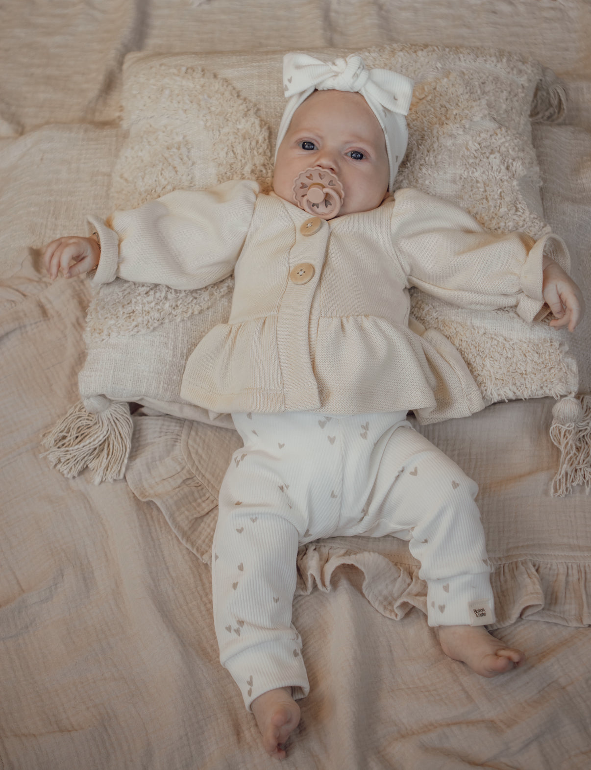 Vestje | Baby knit | Crème