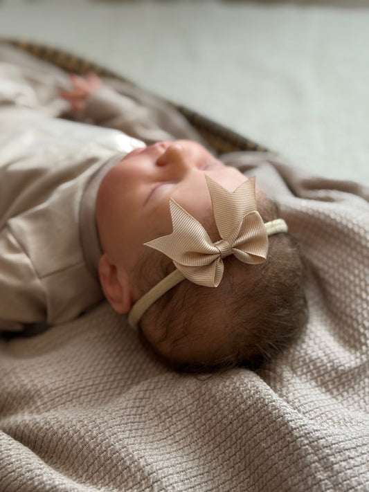 Bandeau | Nœud | Beige