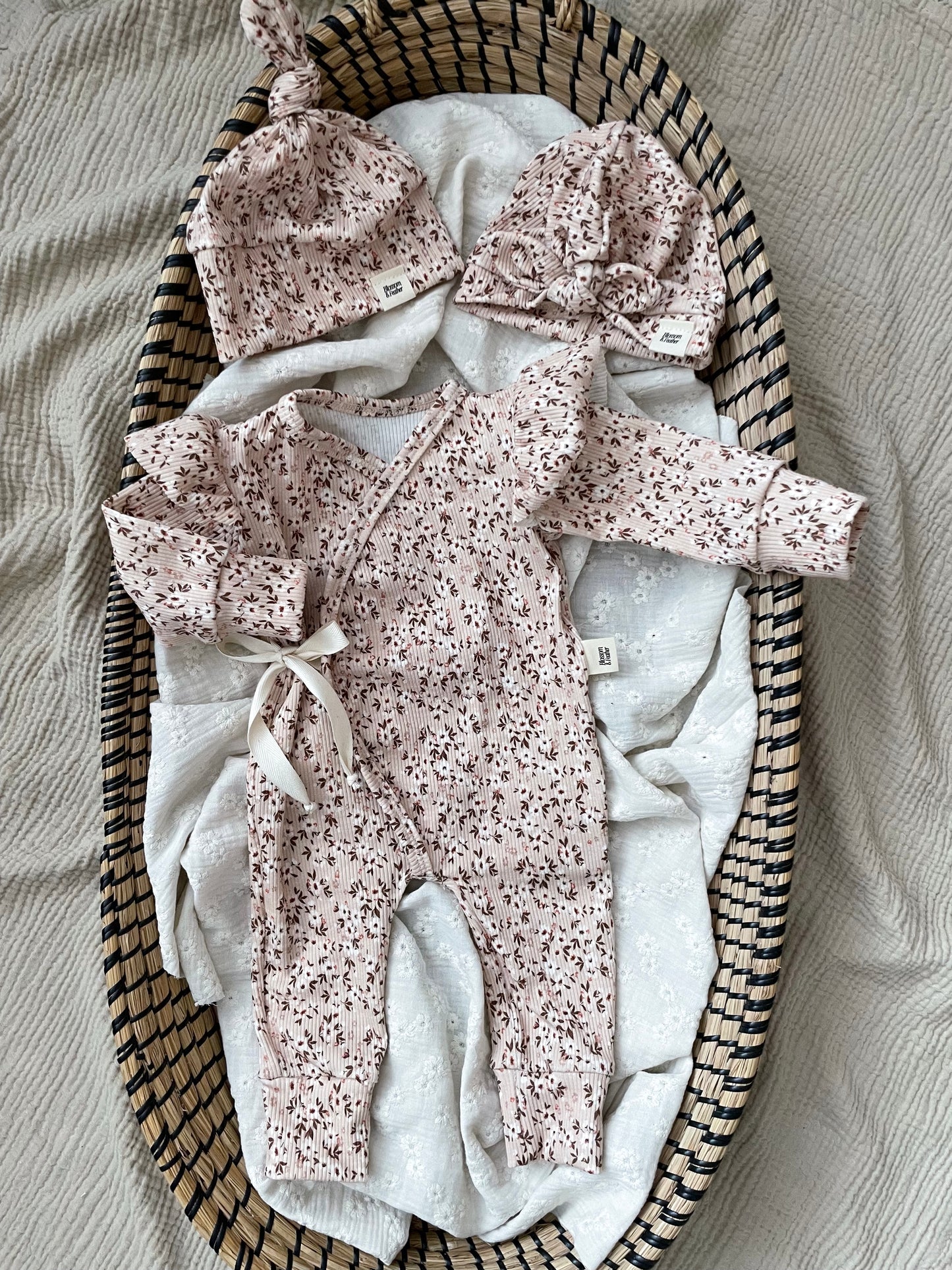 Ribbed playsuit | Livia | Ruffle