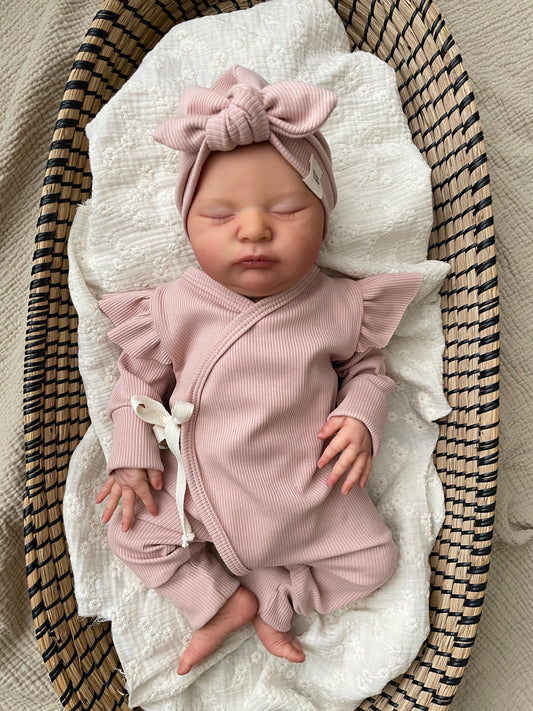 Boxpakje Nude roze | Met of zonder ruffle | Rib