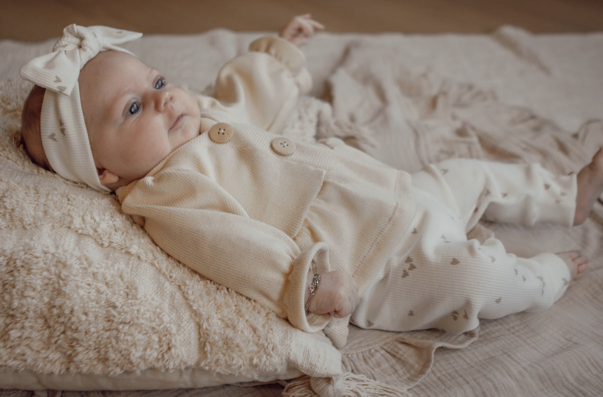 Vestje | Baby knit | Crème