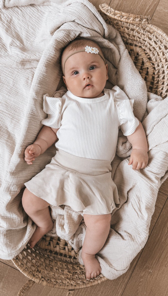 Bloomer skirt rib | Cream