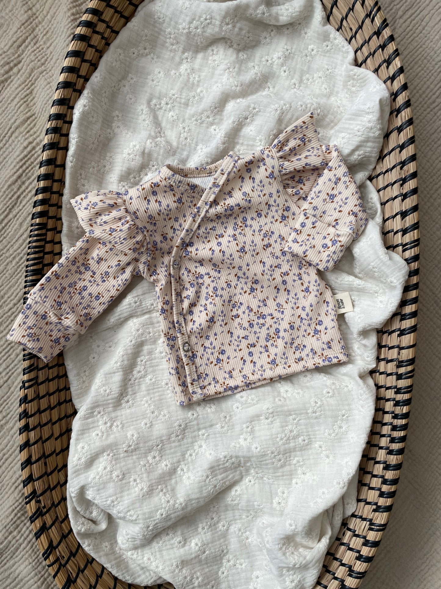 Wrap shirt rib | Sofia | Ruffle