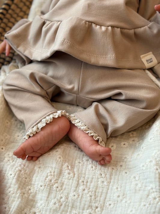 Culotte | Beige foncé | Dentelle