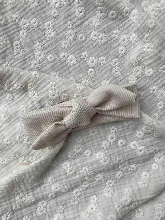 Bandeau côtelé | Crème
