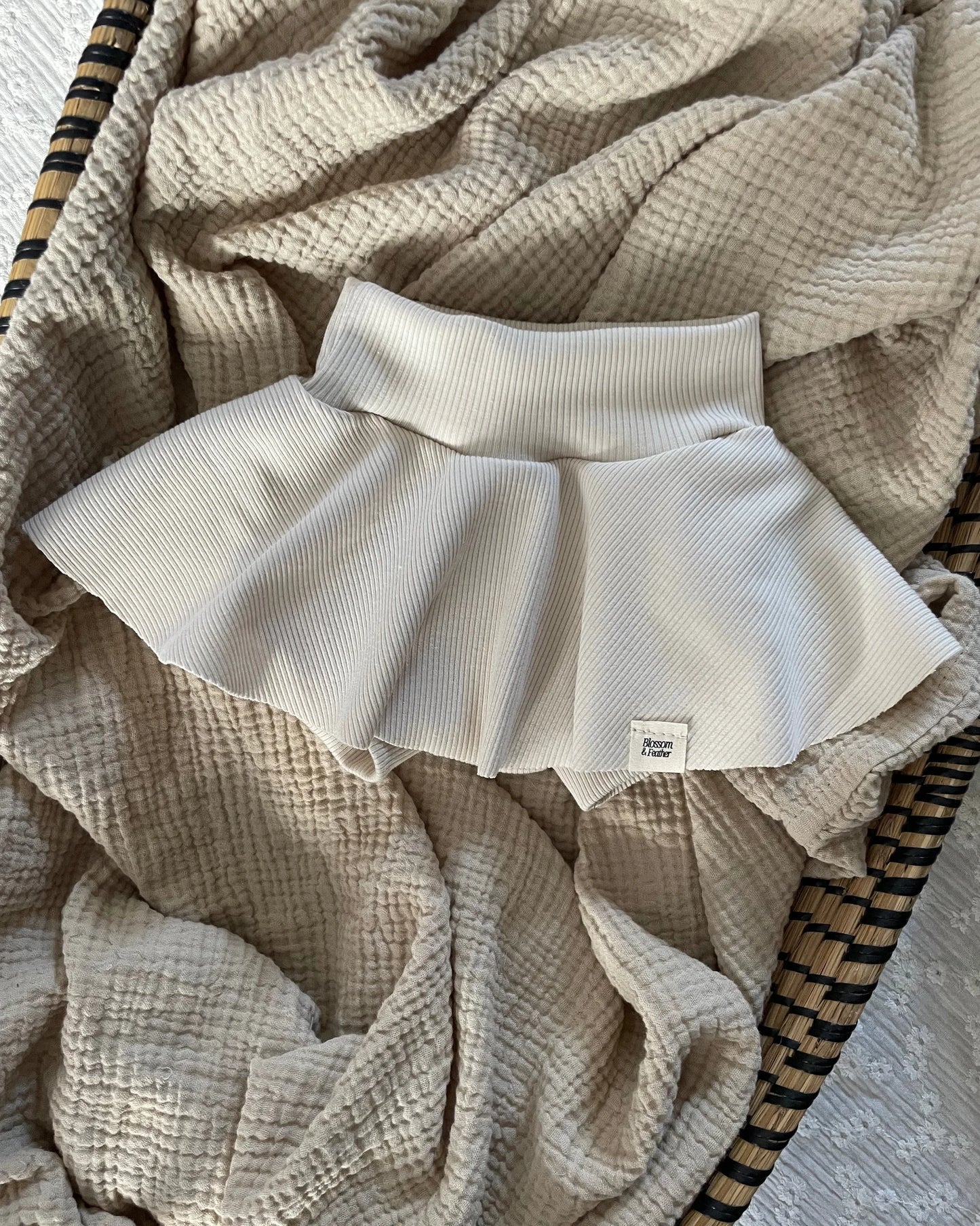 Bloomer rokje rib | Cr�me afbeelding 2 - Blossom & Feather