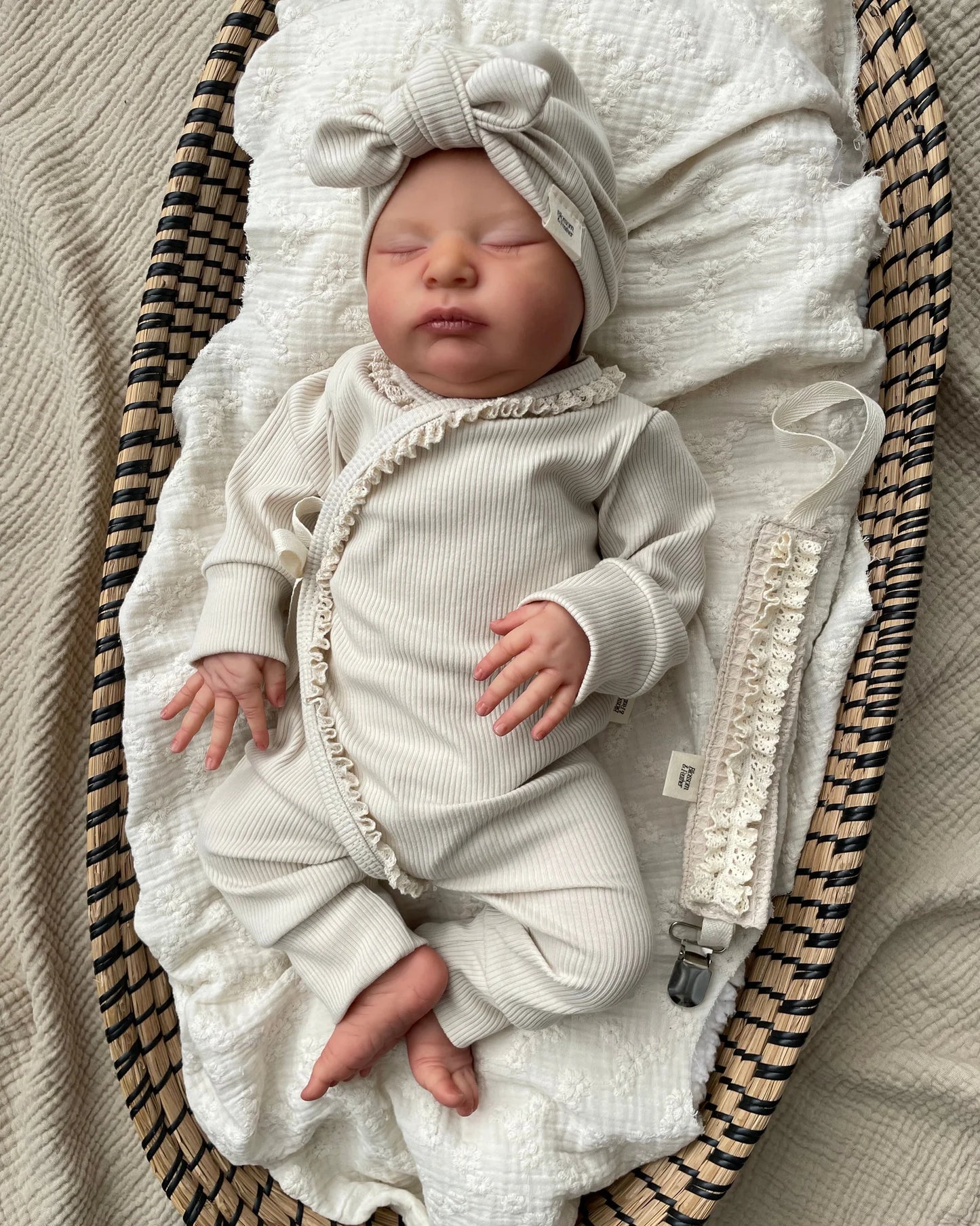 Boxpakje rib | Cr�me | Kant - Blossom & Feather