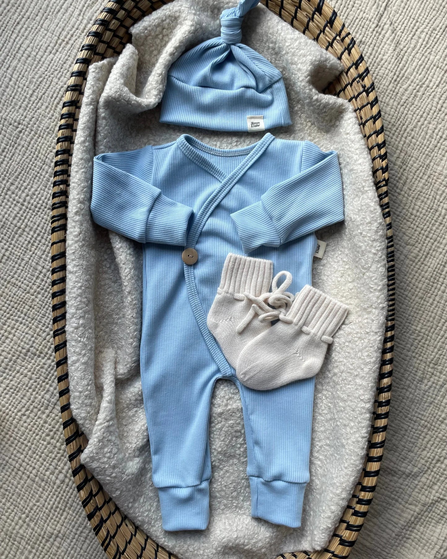 Boxpakje rib | Licht blauw afbeelding 3 - Blossom & Feather