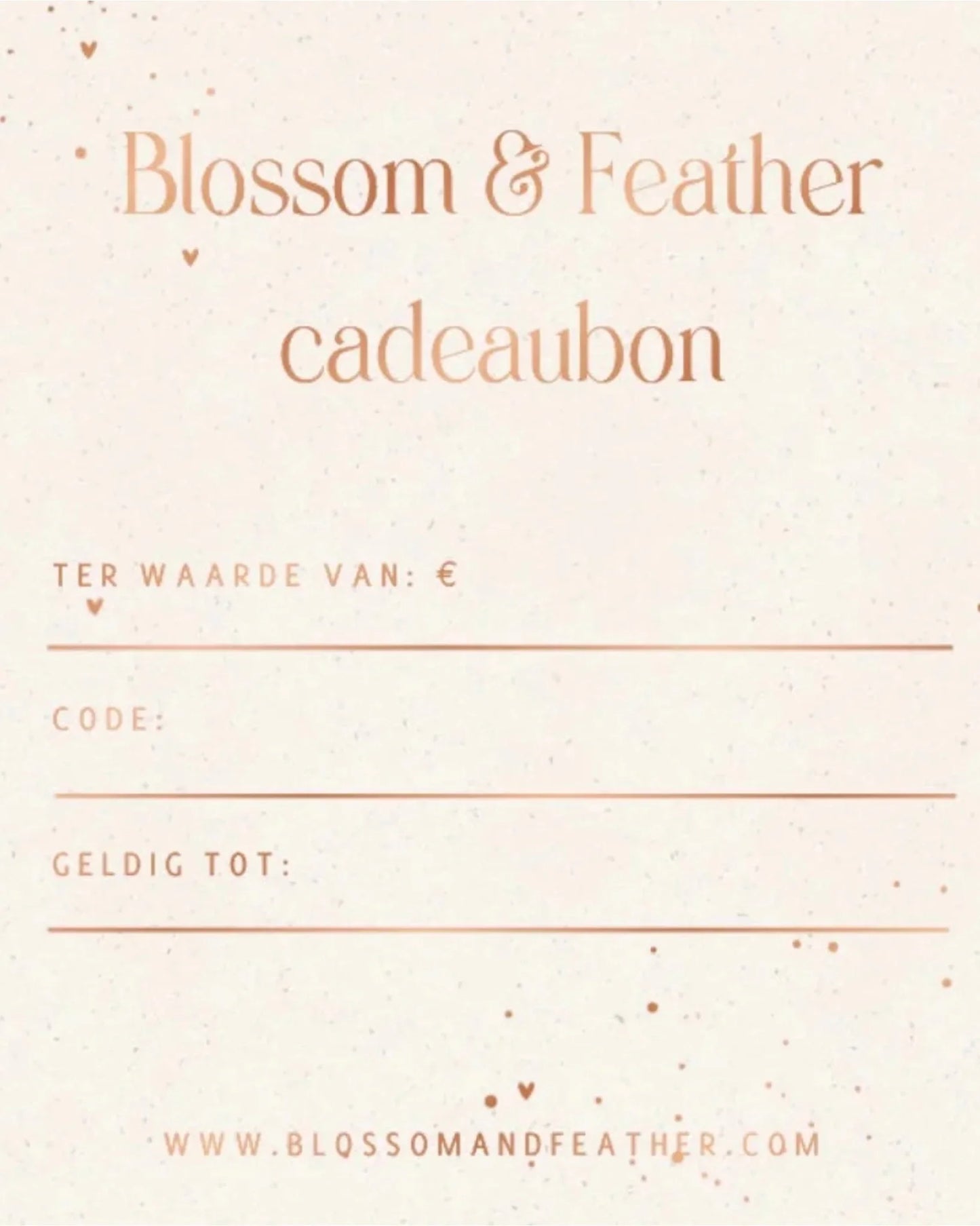 Blossom & Feather | cadeaubon - Blossom & Feather