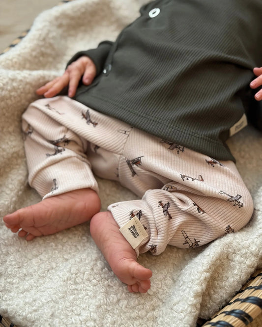 Overslagshirtje rib | Legergroen afbeelding 2 - Blossom & Feather