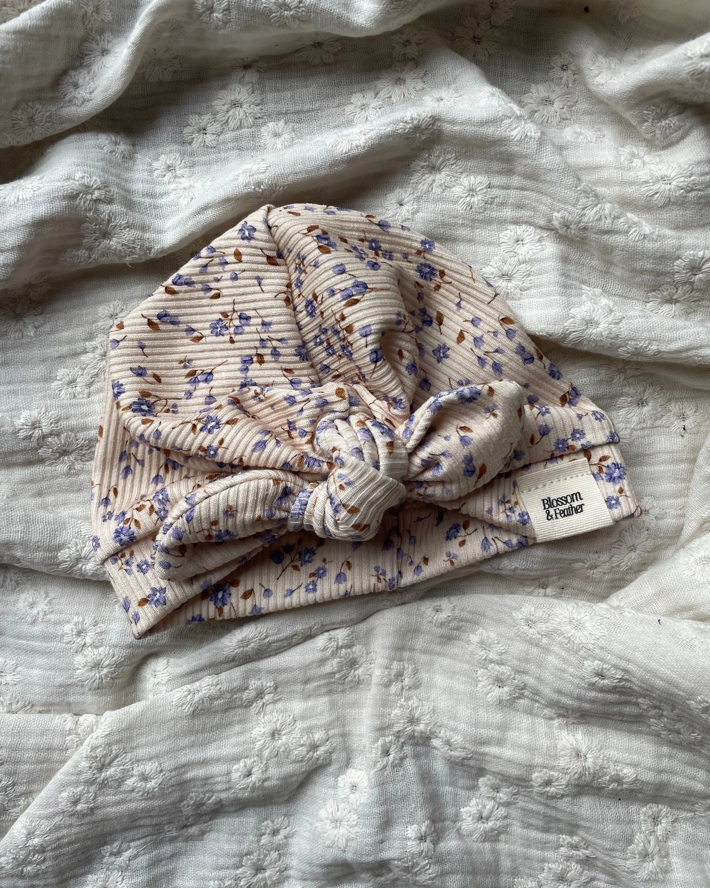 Turban mutsje rib | Sofia - Blossom & Feather