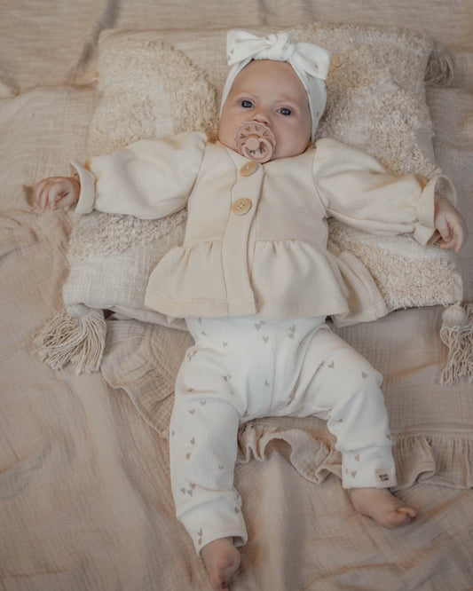 Vestje | Baby knit | Cr�me afbeelding 2 - Blossom & Feather