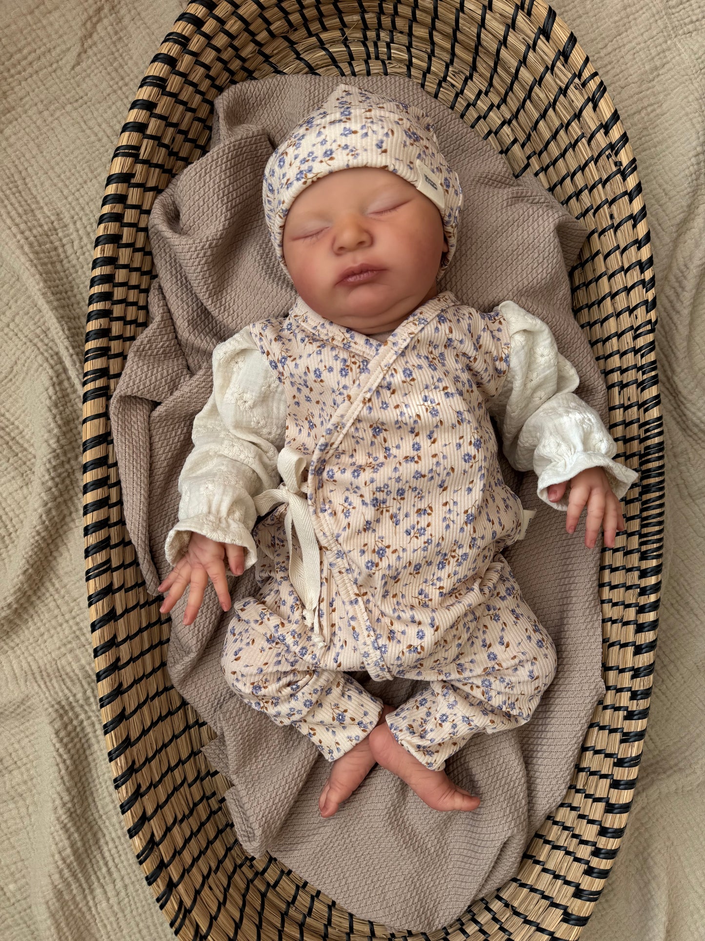 Ribbed romper | Sofia | Broderie