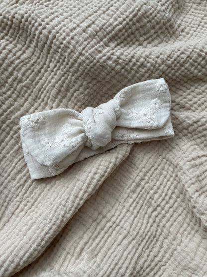 Headband | Broderie | Ecru