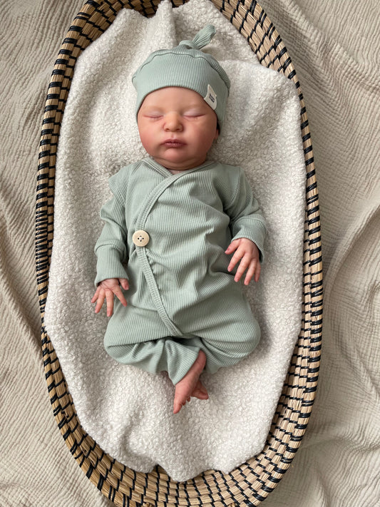 Ribbed romper | Dusty Green
