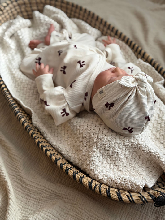 Turban mutsje | Strikjes