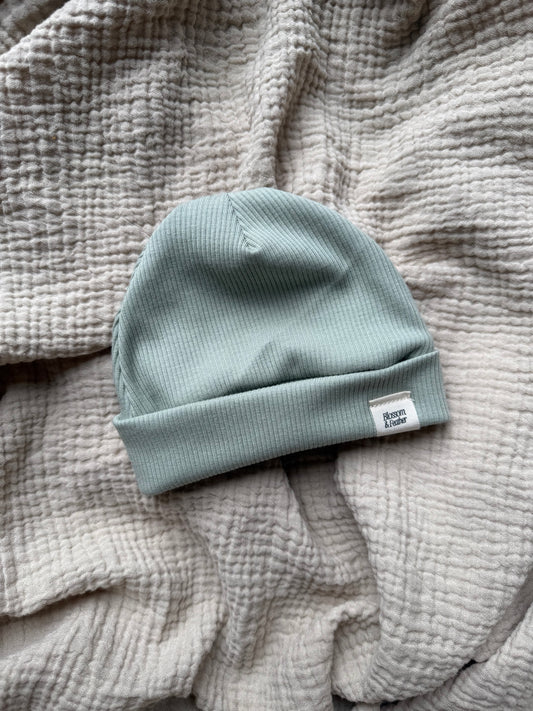 Beanie rib | Dusty groen