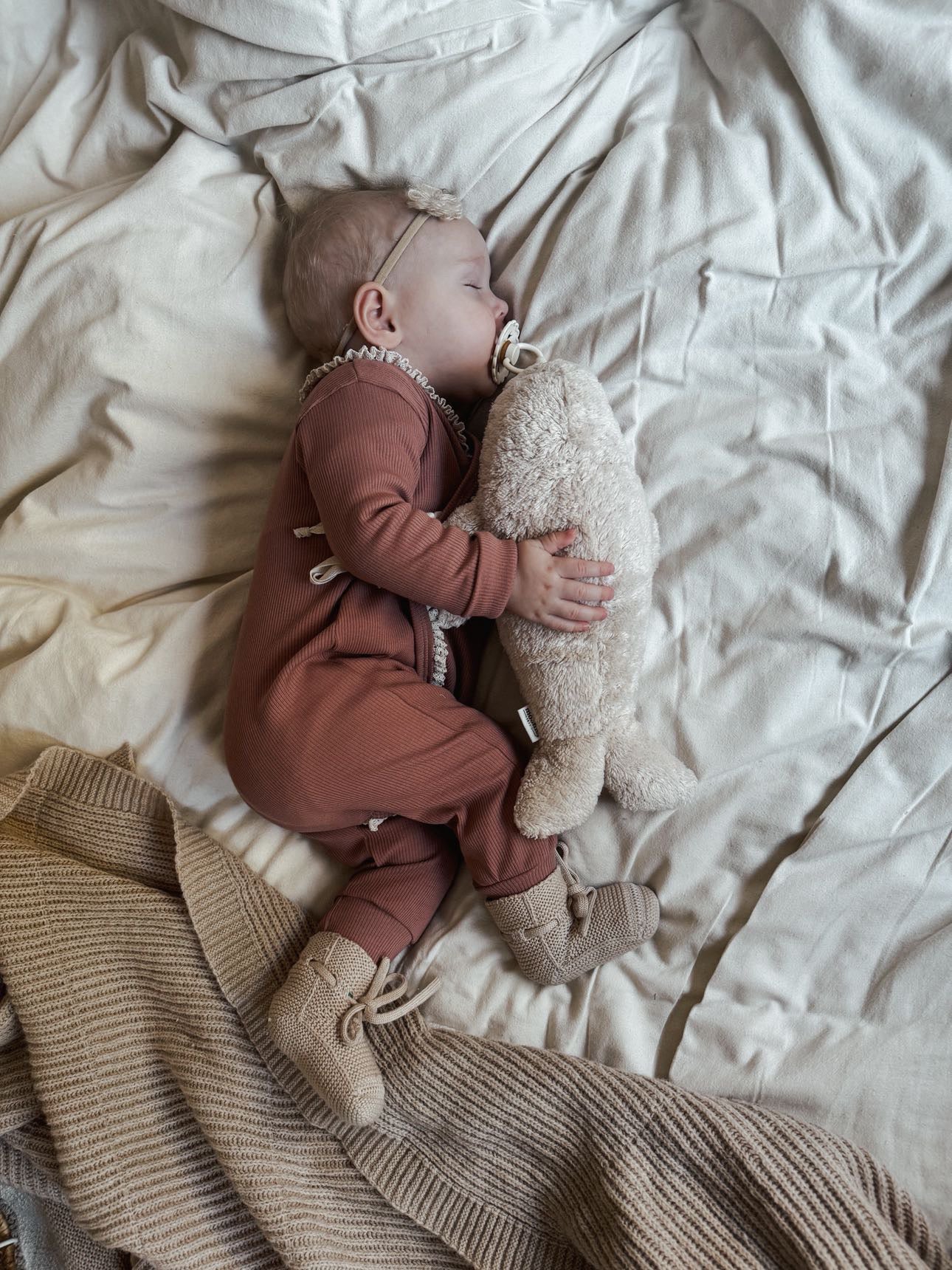 Boxpakje rib | Klei roze | Kant