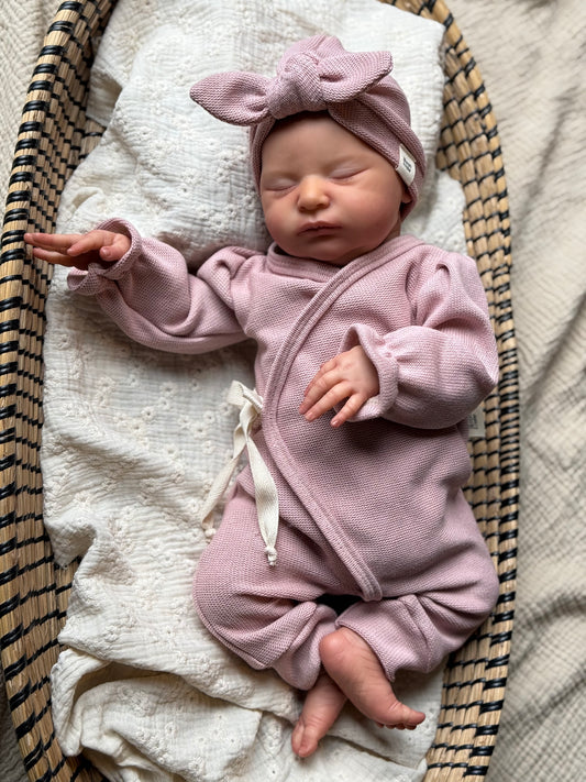 Onesie | Baby knit | Old pink