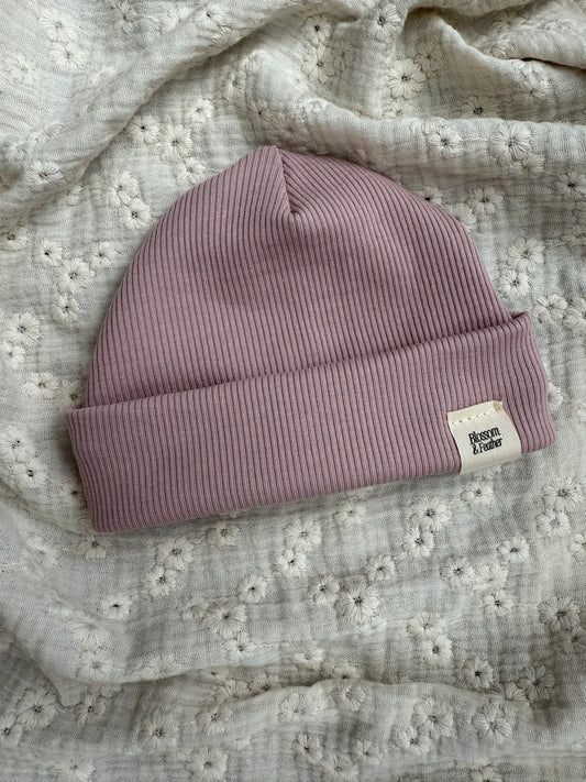 Beanie rib | Oud roze