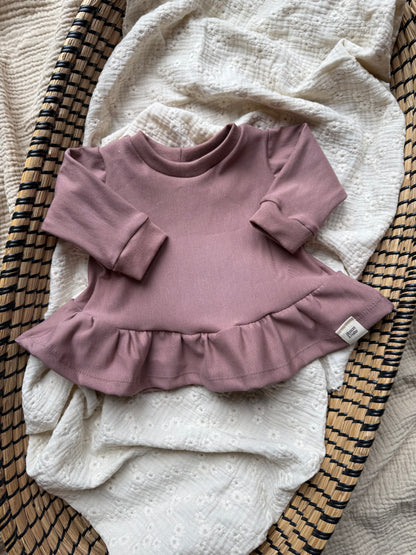 Peplum trui | Mauve