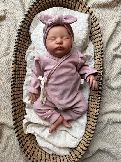 Onesie | Baby knit | Old pink