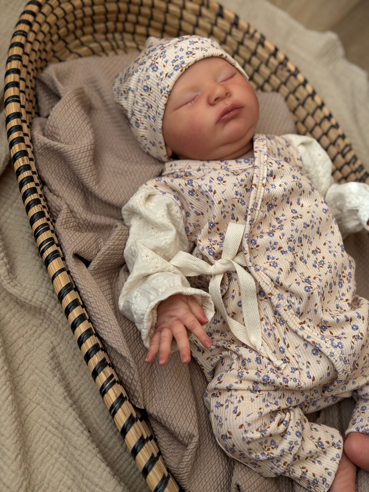 Ribbed romper | Sofia | Broderie