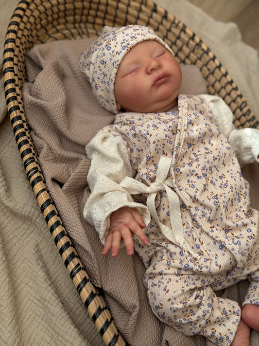 Ribbed romper | Sofia | Broderie