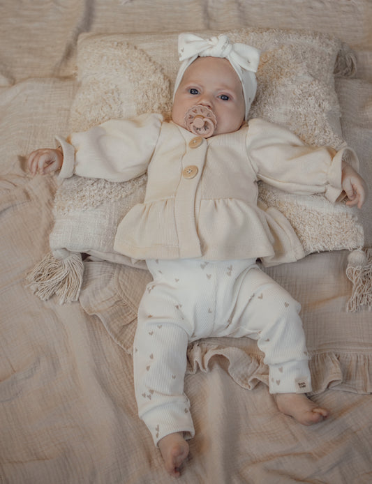 Vestje | Baby knit | Crème