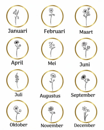 Collier fleur de naissance | Argent