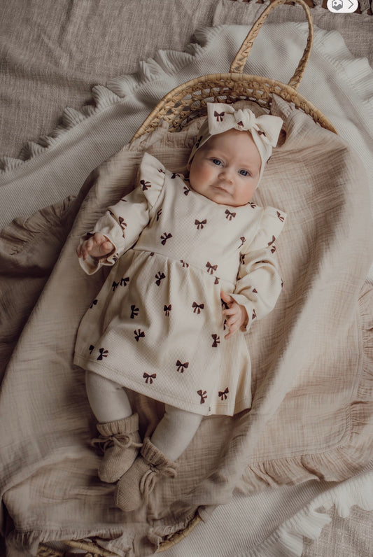 Jurkje rib | Strikjes | Ruffle