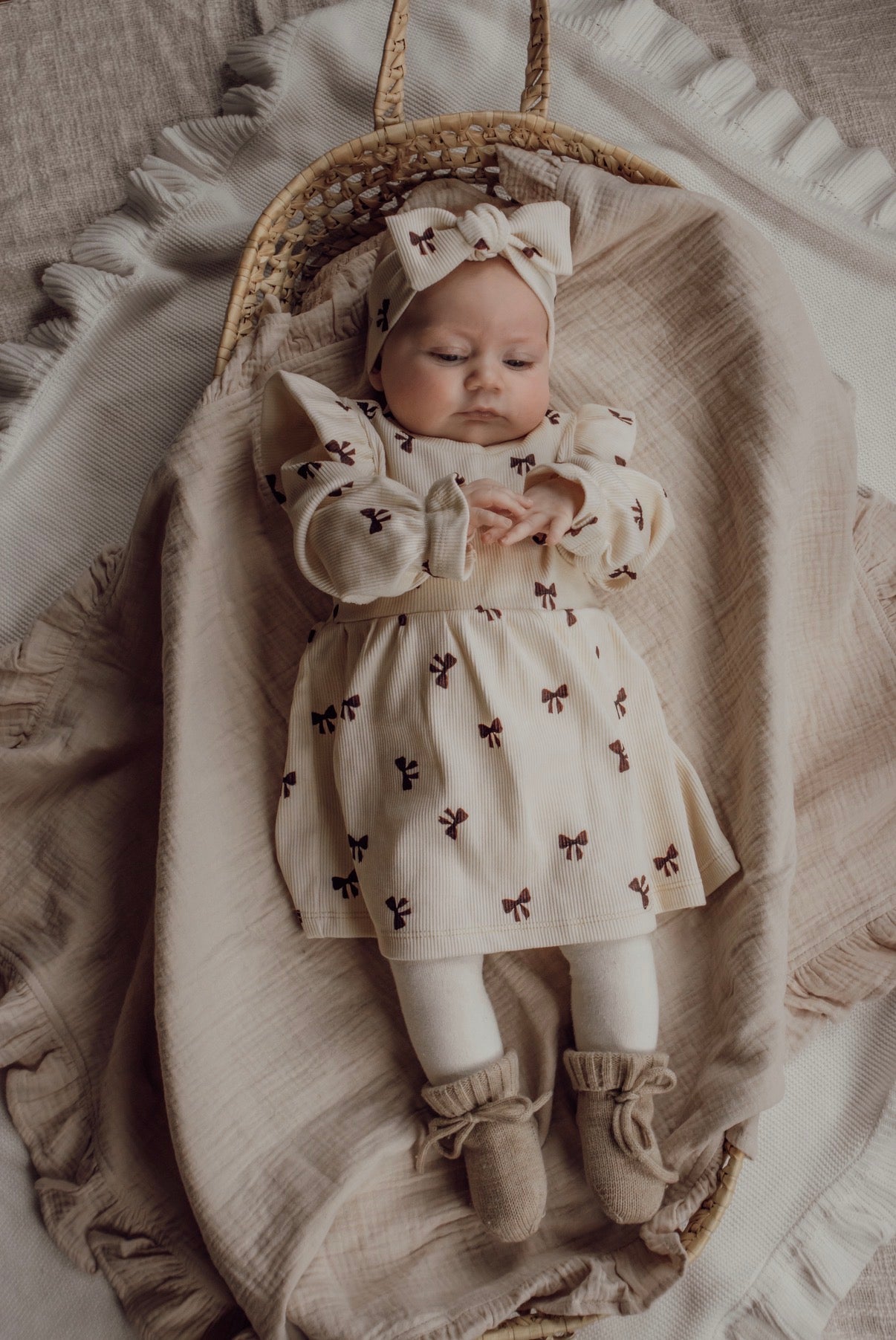 Jurkje rib | Strikjes | Ruffle