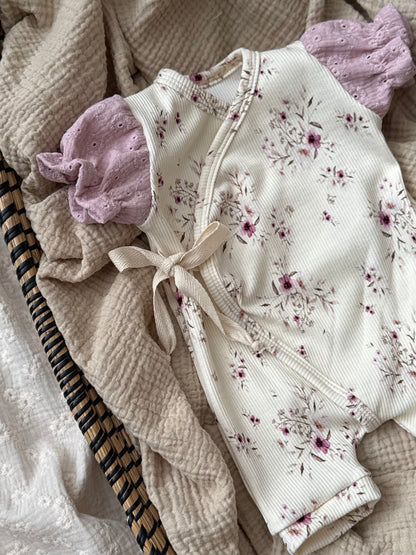 Zomer pakje | Kersenbloesem | Broderie pofmouwtjes