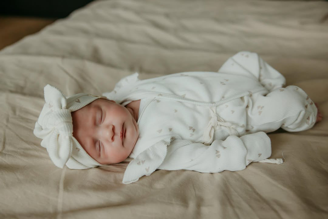 Onesie Hearts | with or without ruffle | Rib