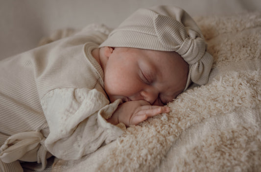 Bonnet turban côtelé | Crème