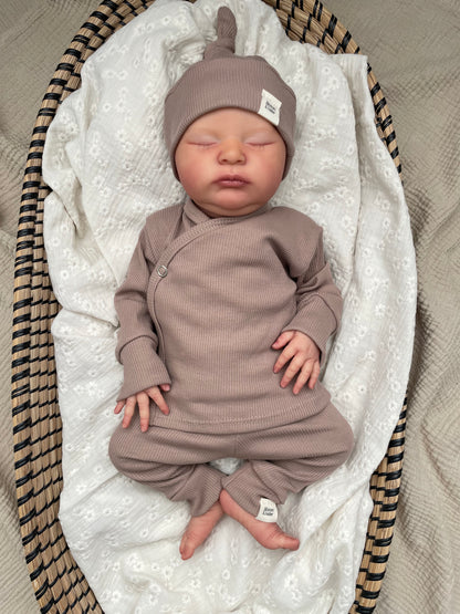 Broekje rib | Taupe