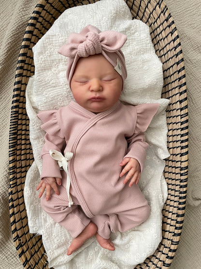 Boxpakje rib | Roze | Ruffle