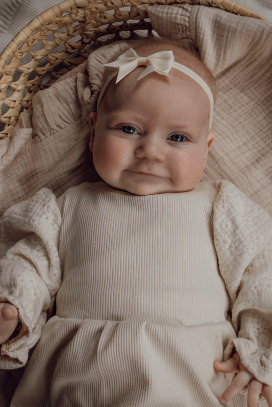 Bandeau | Nœud | Crème