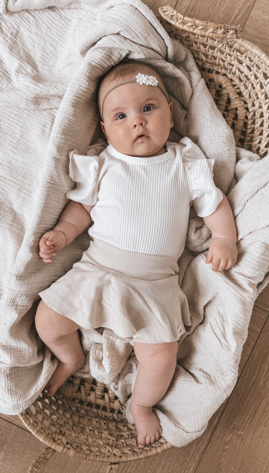 Bloomer skirt rib | Cream