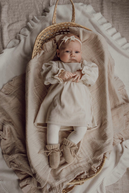 Jurkje rib | Broderie pofmouw