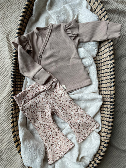 Flared broekje rib | Livia