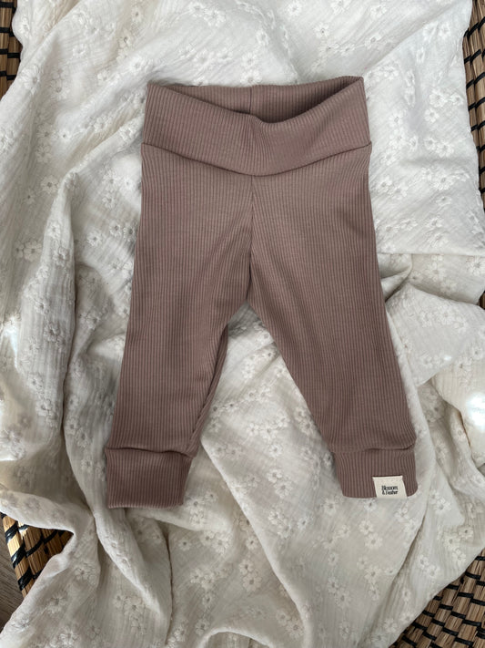 Broekje rib | Taupe