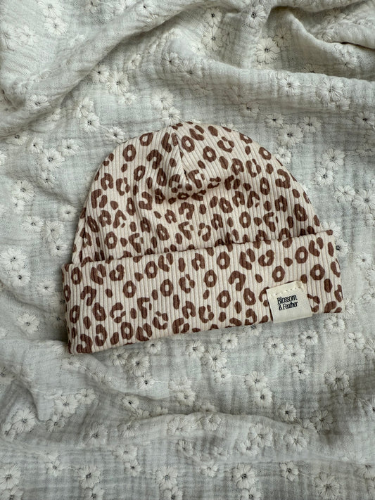 Beanie rib | Luipaard