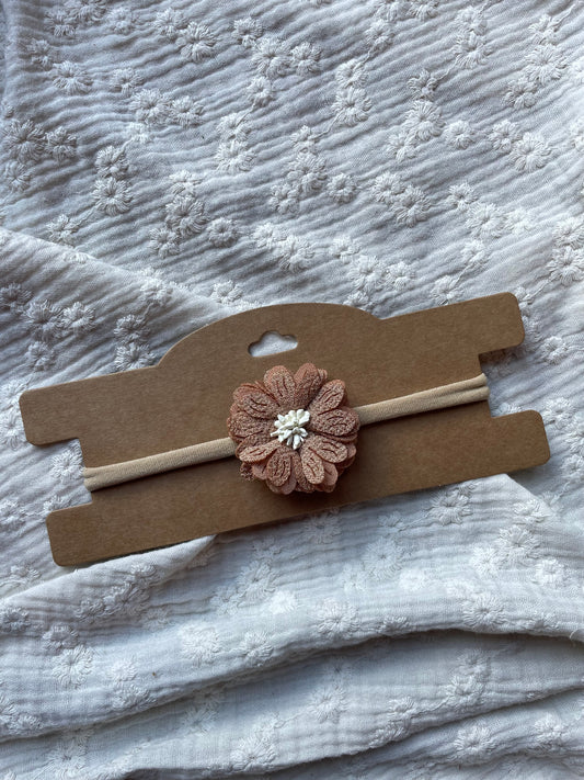 Haarbandje-Fleur-Bruin