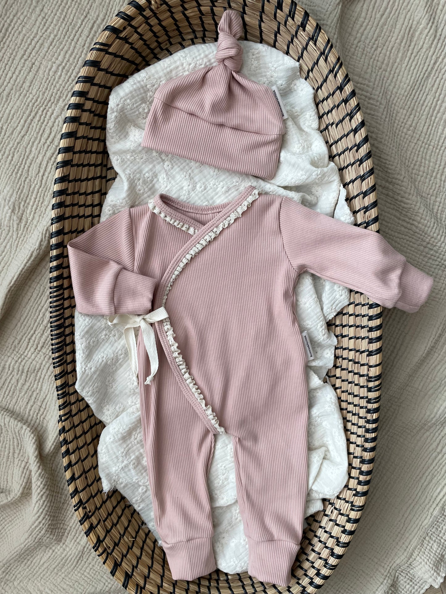 Boxpakje rib | Roze | Kant